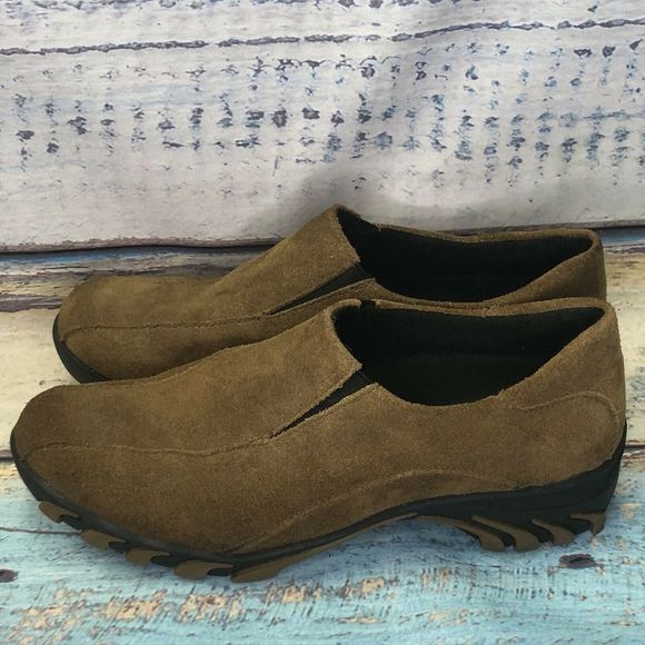 Sporto Shoes - Sporto Brown Suede & Leather Slip On Shoe Size 5.5